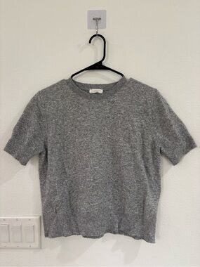 A loves A Gray Short-Sleeve Crewneck top